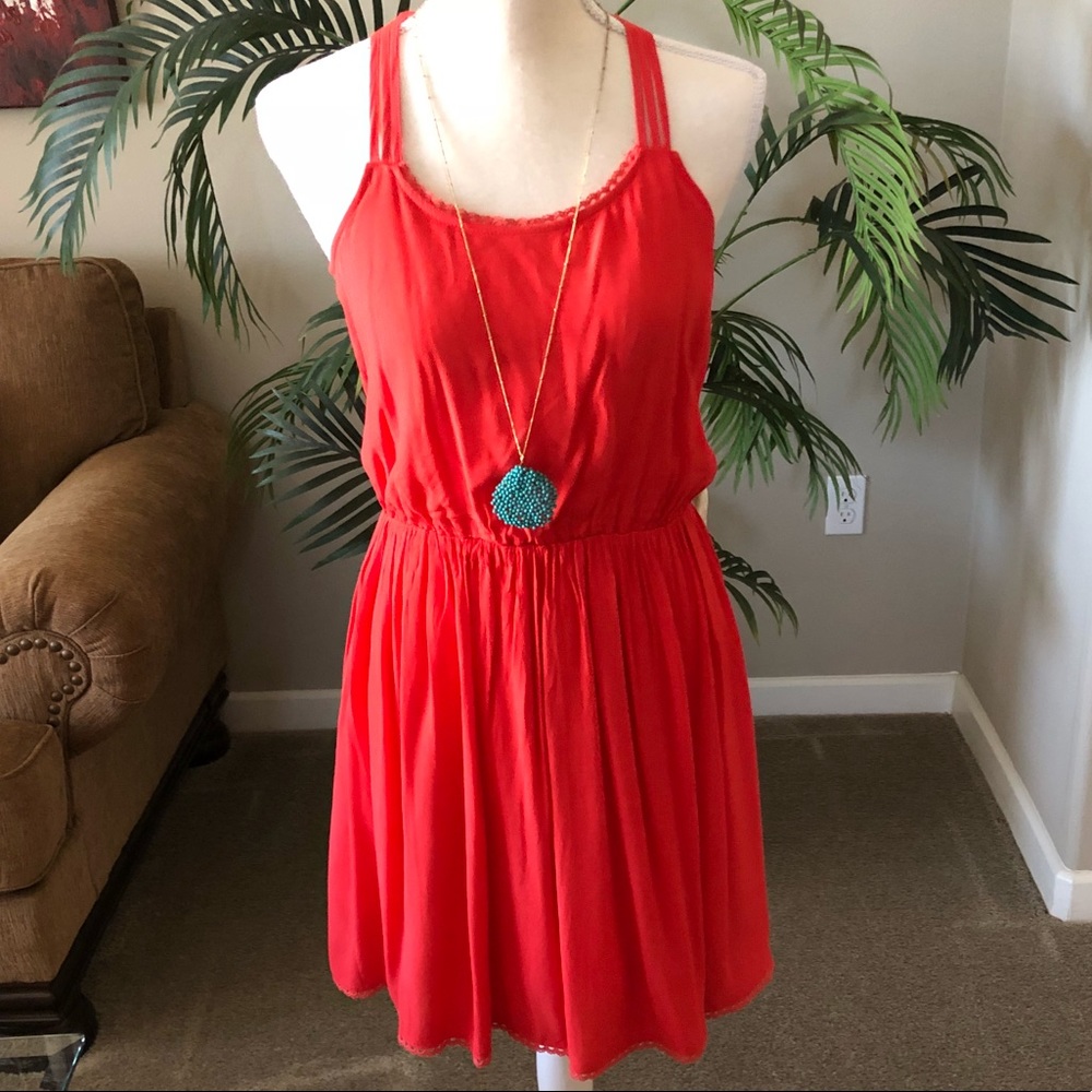EUC Coral Miss Love Dress, Size Small